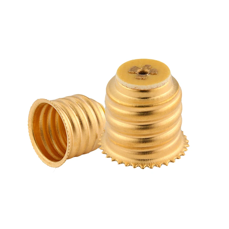 

100 шт./лот E12/E14 резьбовой держатель лампы, вращающийся медный материал, светодиодное освещение, цоколь лампы