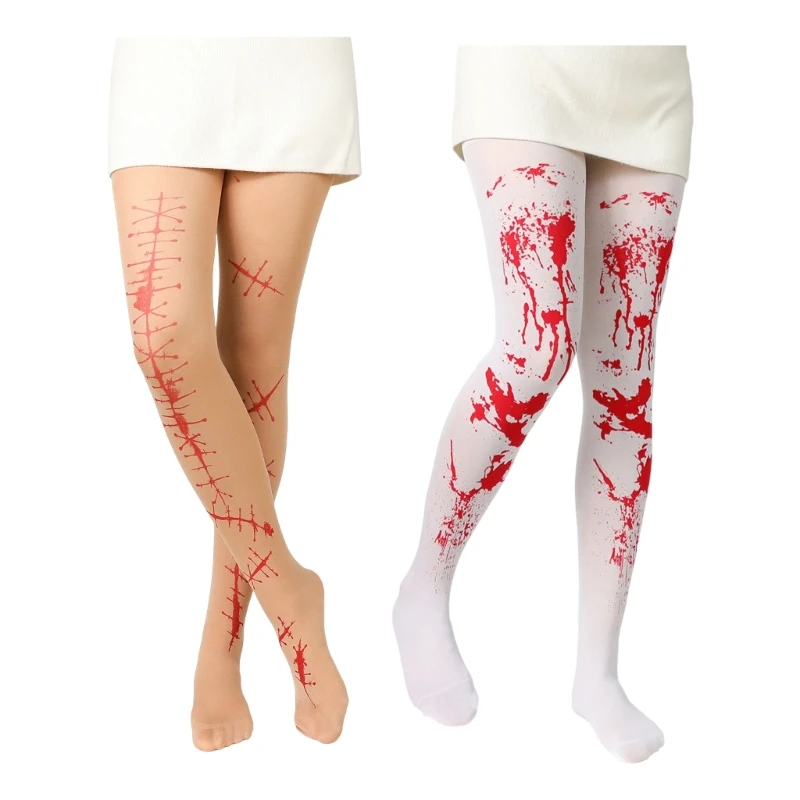 E15fハロウィーンダンスパーティーをテーマにしたデザインのパンスト