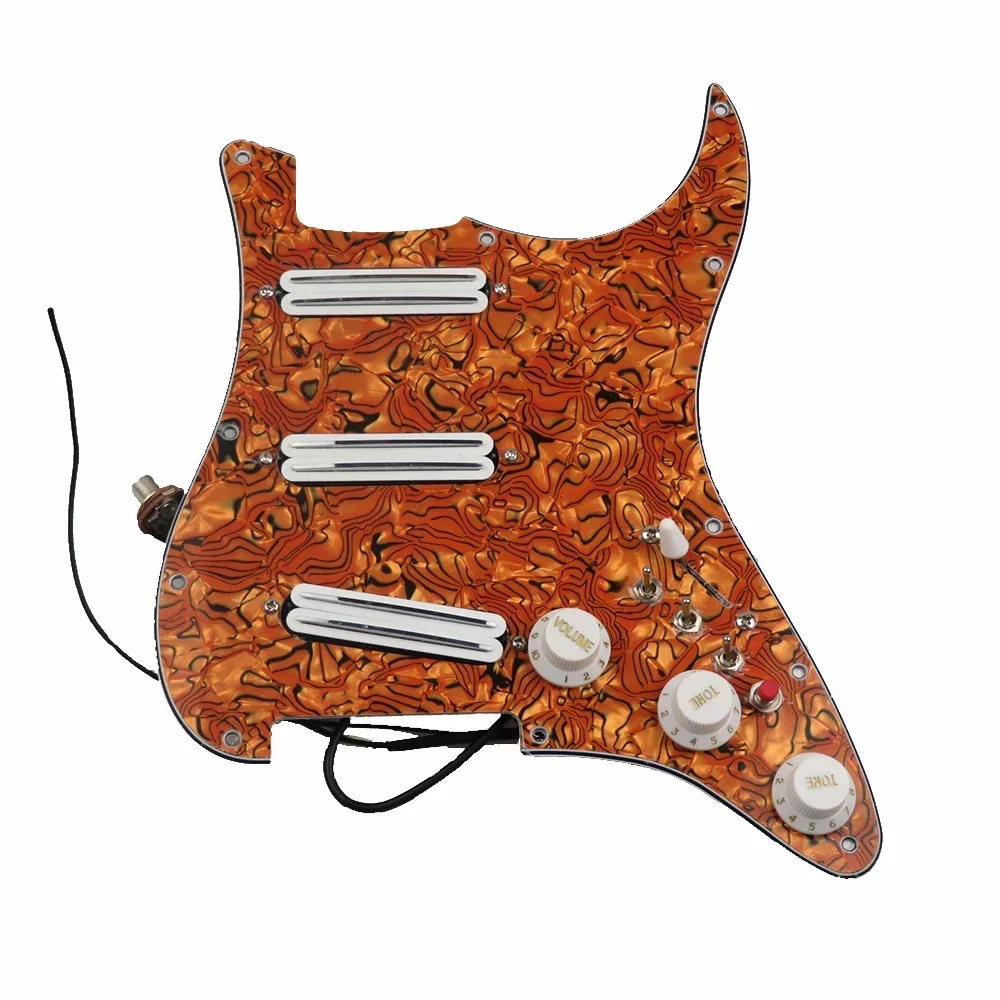 

Pre-Wired Pickguard with White Humbucker Pickup Versatility for Guitars