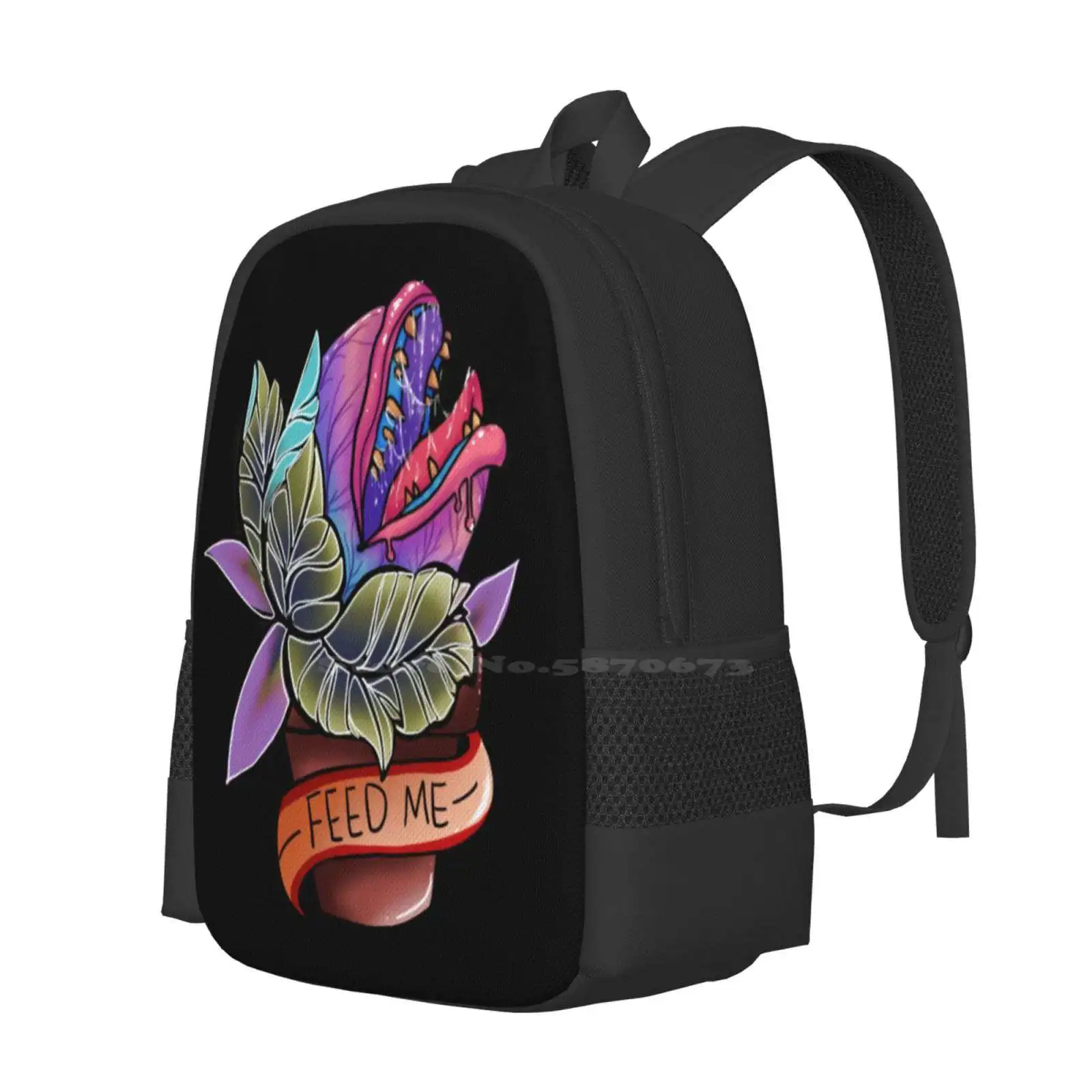 Feed Me! Hot Sale Schoolbag Backpack Fashion Bags Audrey 2 Little Shop Of Horrors Cult Classic Movie Musical Plant Piranha