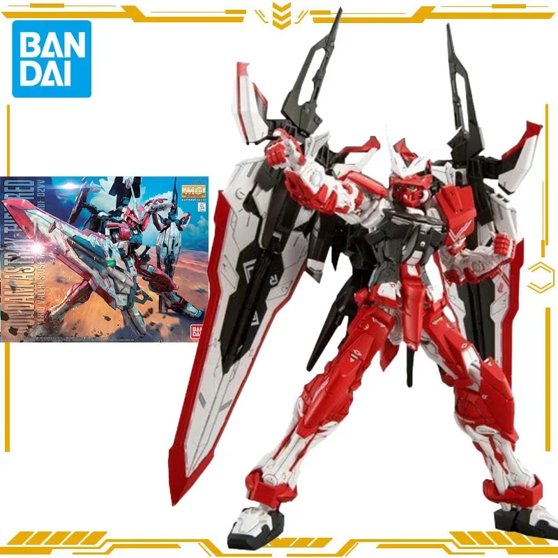 

Bandai Original MG 1/100 экшн-фигурка аниме Gundam Astray Turn Red сборная игрушка для мальчиков и девочек детский подарок Коллекционная модель
