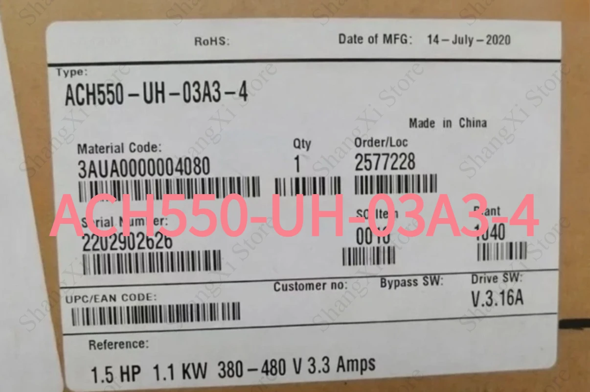 1PC Brand New ACH550-UH-03A3-4 Frequency Converter 380-480V ACH550UH03A34 Fast Shipment