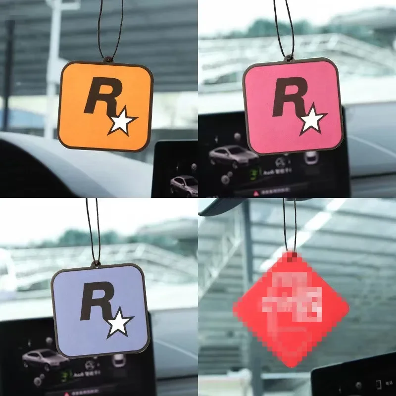 

Car Fragrance R Star Air Freshener Pendant Auto Long-Lasting Aromatherapy Fragrance tablet Car Deodorization Interior