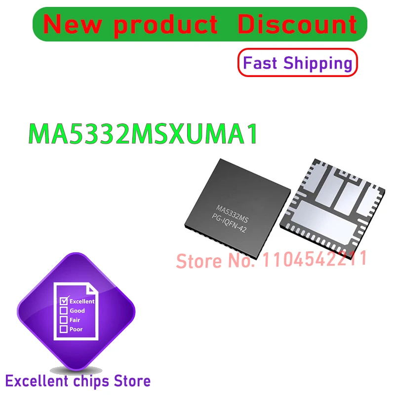 

(5-10 шт.) 100% новый набор микросхем MA5332MSXUMA1 MA5332MS MA5332 IC QFN-42