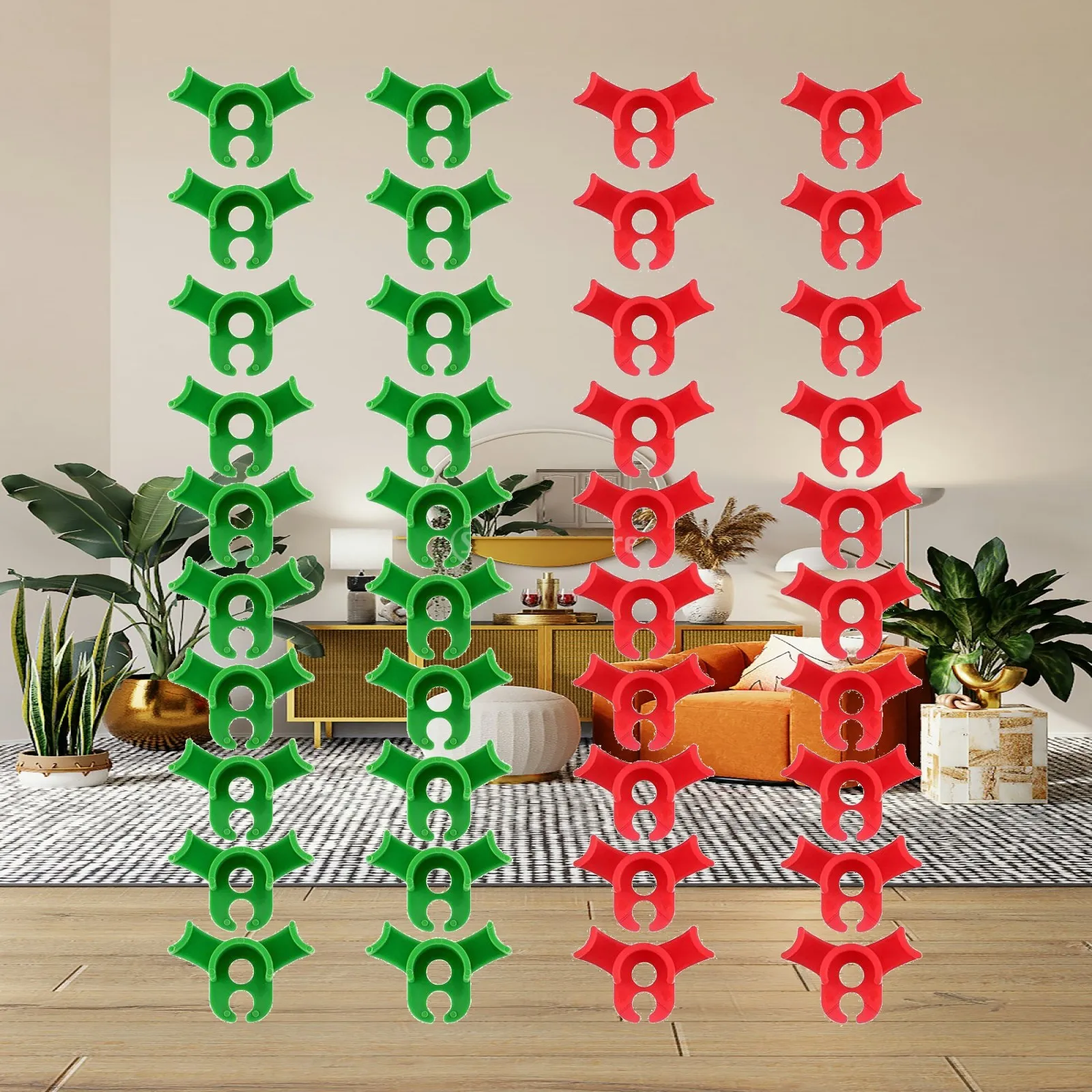 Plastic Plant Bender 90 Degree Bend Clips Plant Training Low Stress Plant Support Trainer Tools for Small Gardens Outdoors