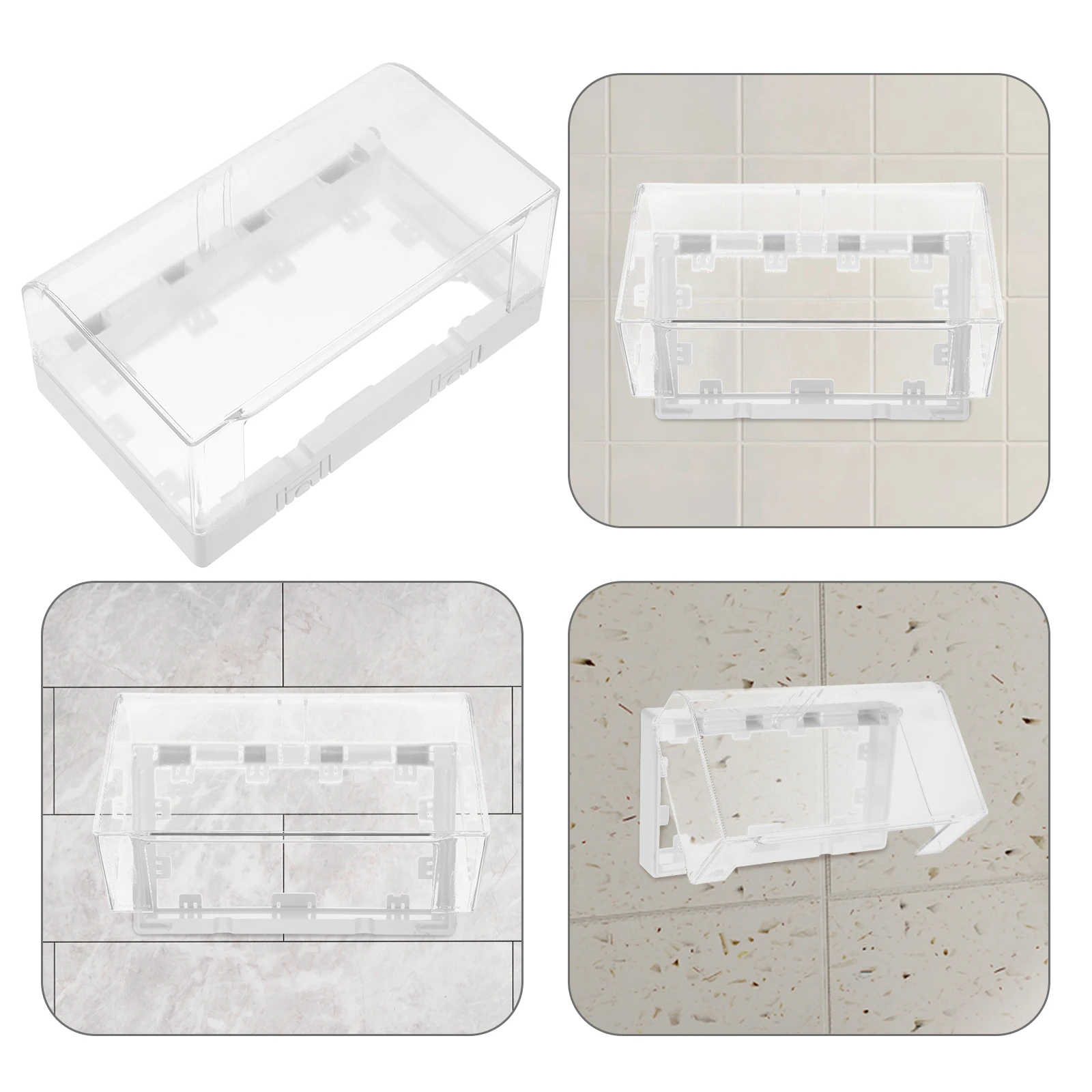 

Waterproof Box Outdoor Socket Cover Receptacle Protector Weatherproof Electrical Boxes Splash Proof Dual Sockets