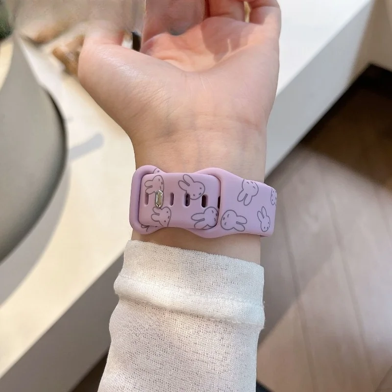 Cute Miffy Watch Band for Appl - Silicone Band Replacement recension och pris