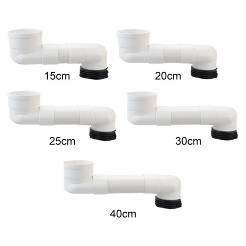 1Pc DIY Resizable Plastic Oval Pipe Toilet Drain Relocation Offset Flange Adapter Shifter For Remodeling Plumbing