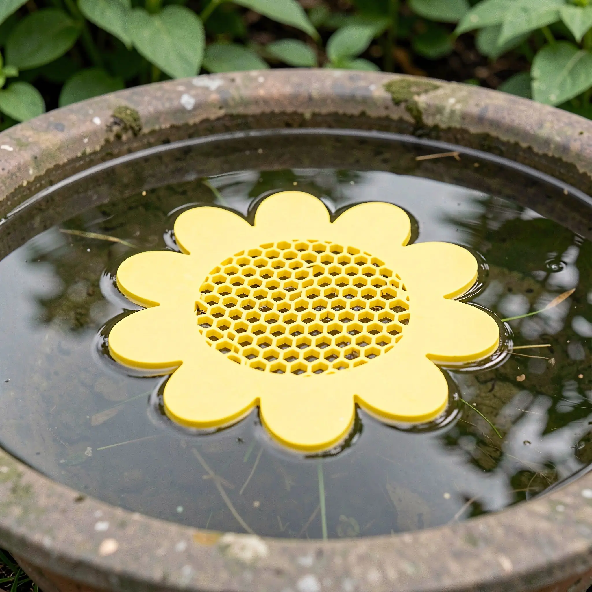 Sunflower Bee Watering Station EVA Floating Water Feeder Butterfly Drinking Station Anti drowning Bee Water Station for Outdoor