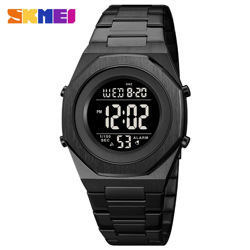 

SKMEI Back Light Display Digital Countdown Watches Mens Waterproof Electronic Wristwatch Stopwatch Date Alarm Clock Montre Homme