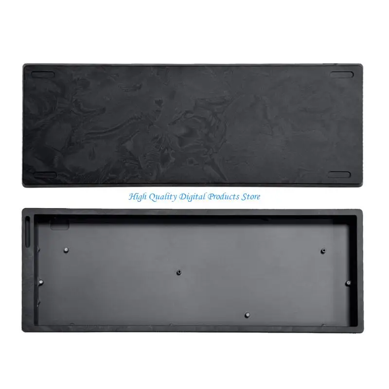 U2JE Keyboard Aluminum Enclosure Case for GH60 Projects, Texture Shell with Side Cable Port and Grip Feet Support