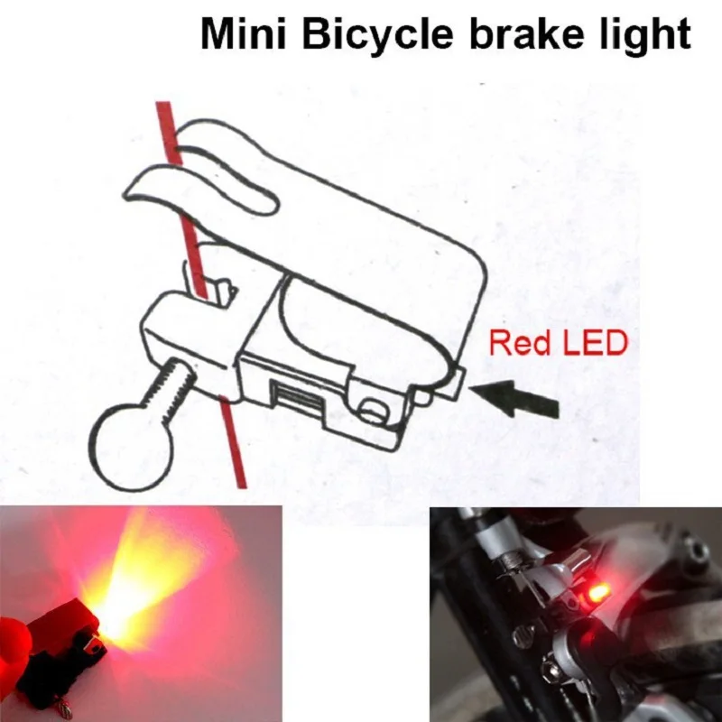 Mini Brake Bike Light Mount Tail Rear Bicycle Light Cycling LED Light High Brightness Waterproof LED lamp Cycling Accessories