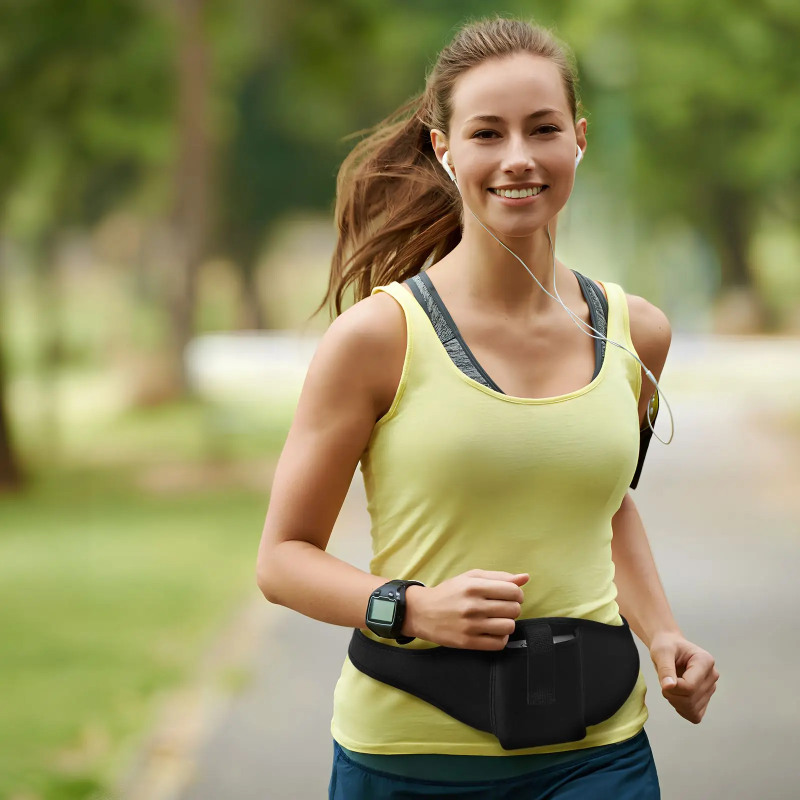 Cinturón de micrófono, riñonera de Fitness, bolsa portadora de micrófono ajustable, paquete de micrófono, instrutores de transporte de cintura, riñonera para correr