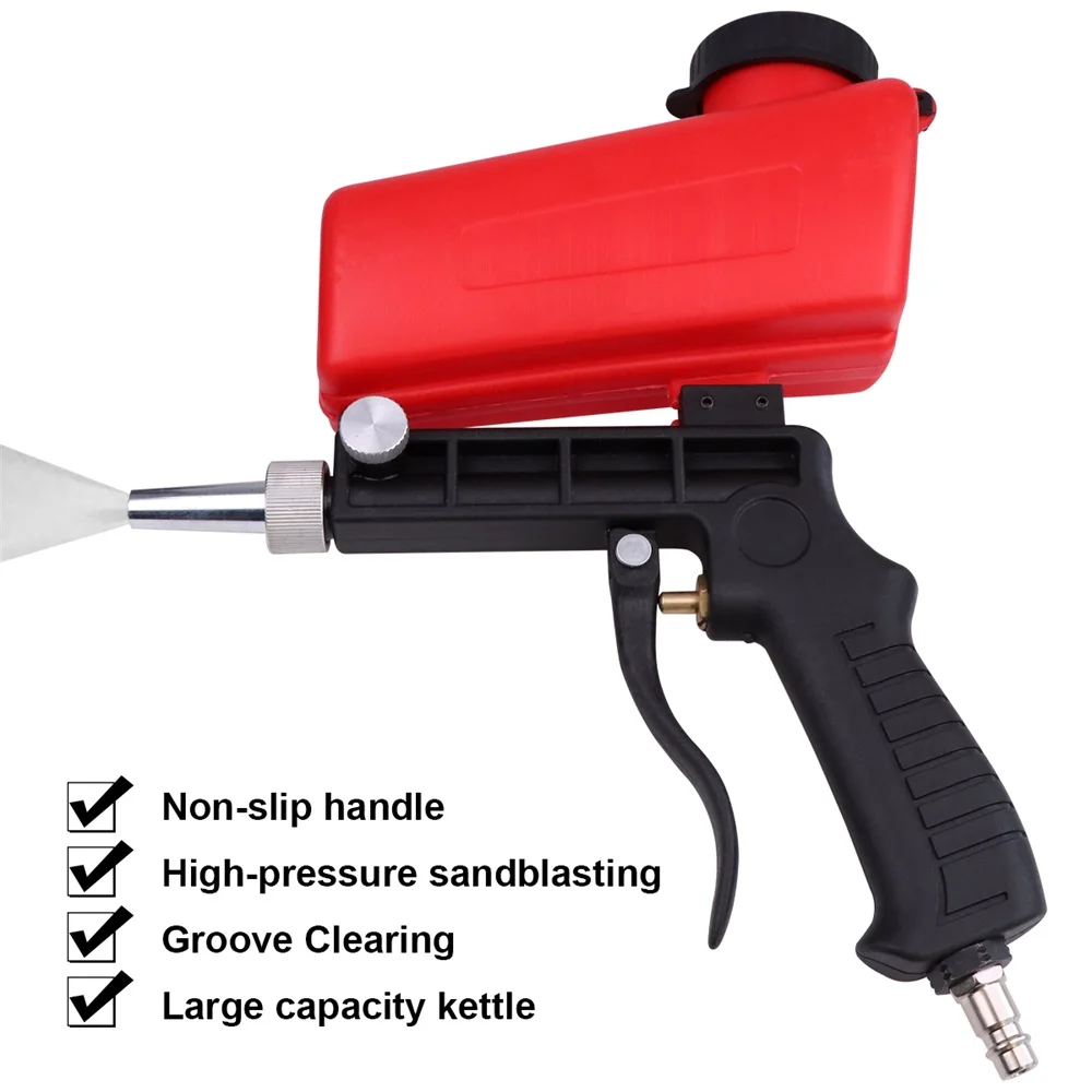 Anti-rust Sandblaster Pneumatic Sand Blasting Machine Handheld Glass Tombstone Sprayer Sandblasting Machine with Small Nozzle