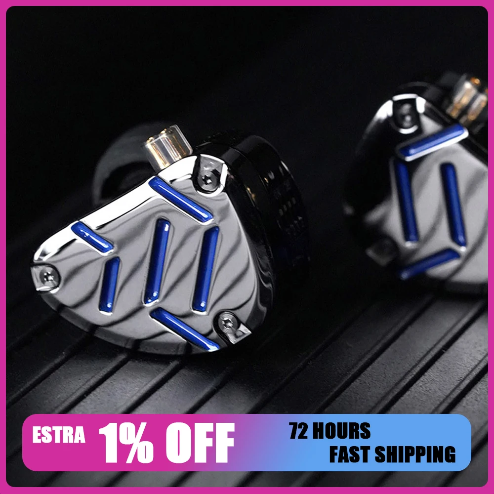 KZ ZAT 8BA+1DD Hybrid Earphone High-end Tunable In-Ear Balanced Armature Monitor Headphone Cancelling Sports Music Earphones