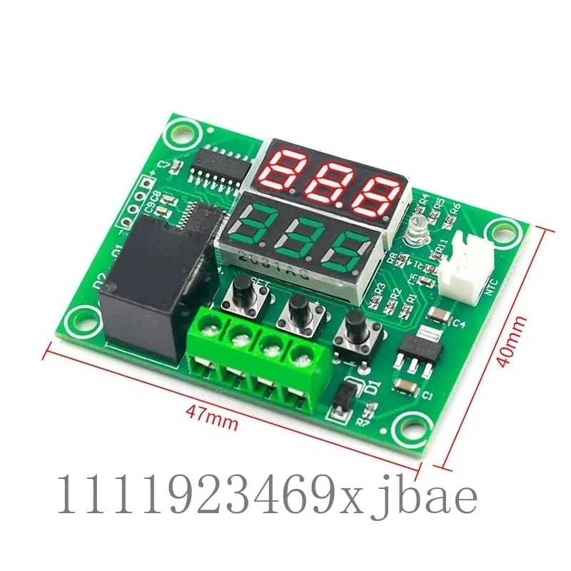 Dual Color Digital Thermostat Control Module, High Precision 0.1 Probe Temperature Detection Switch Circuit Board