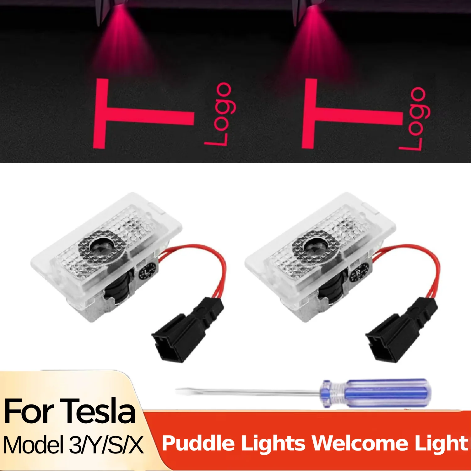 

Для Tesla Model Y 3 S X Автомобильные двери Светодиодный проектор с логотипом HD Добро пожаловать Свет 3D Лазерный призрачный теневой свет Модель 3 Автомобильный свет