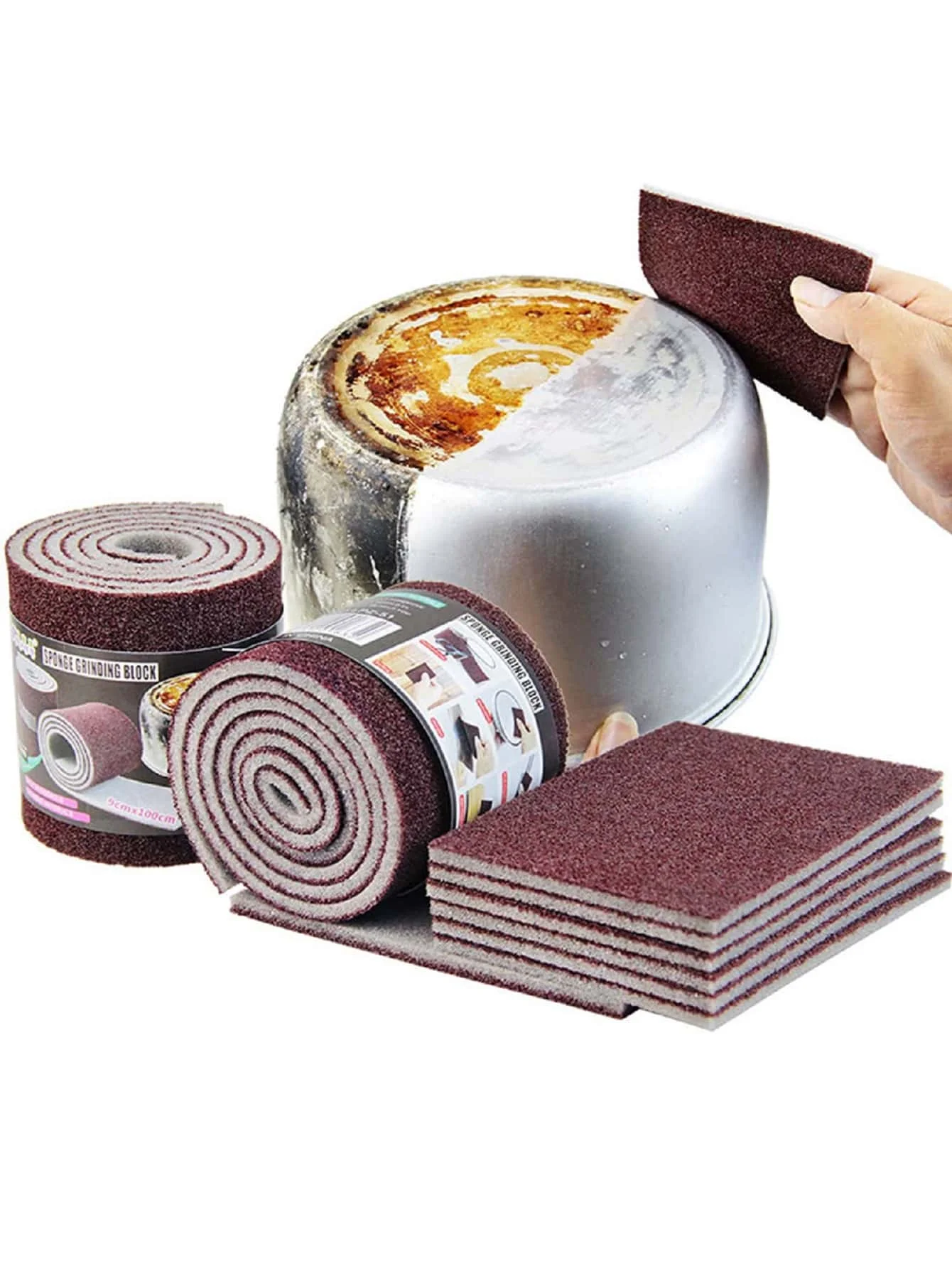 에머리 스펀지 설거지 매직 와이프로 주방 청소를 간편하게 해주세요.