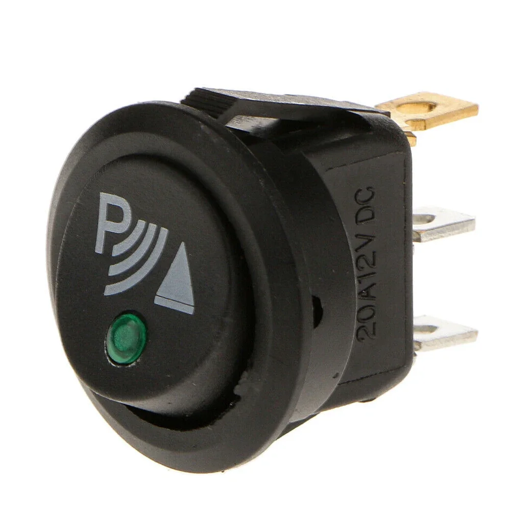 

Rocker Off Switch For Car 3 Pin Interior Accessory Front Rear Walking Sensor Easy Installation Perfect Match Black