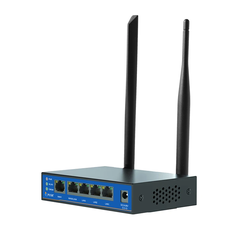 PUSR Dual SIM Router Qualcomm Solution Metal Shell Support Dual WAN Ports, SMS, VLAN and Rich VPN Functions USR-G805s-G