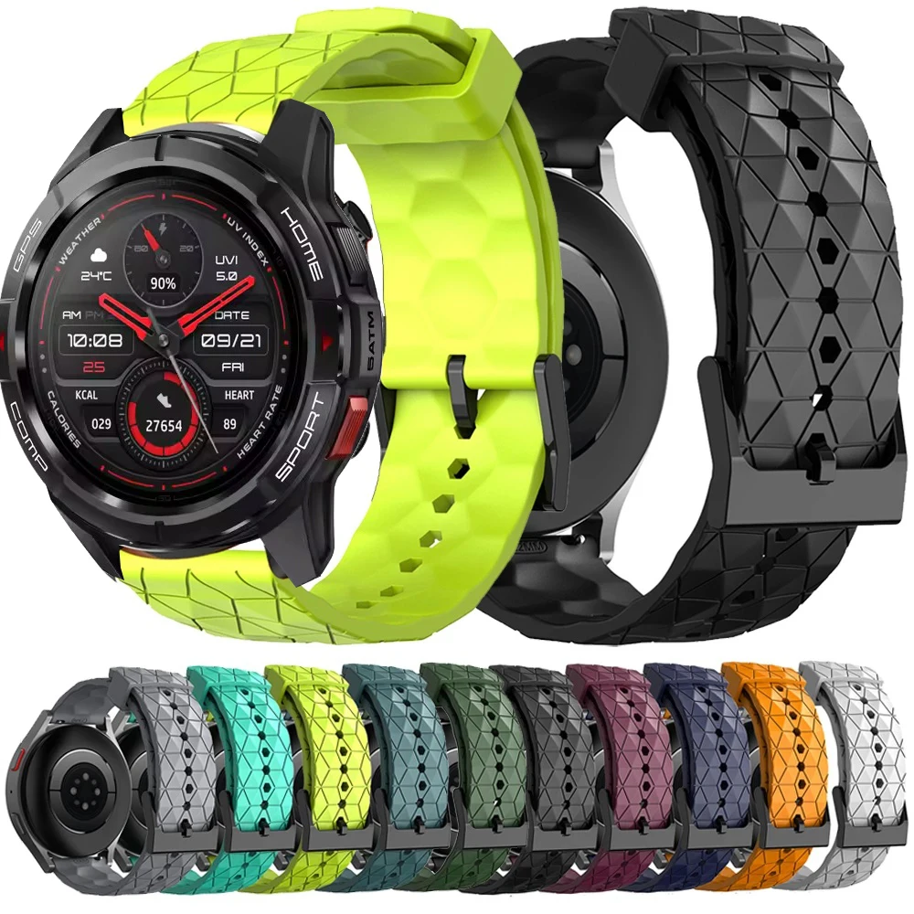 Спортивный силиконовый ремешок для Mibro GS Active, мягкий браслет для Mibro GS Active, 22 мм, 20 мм, дышащие ремешки для часов