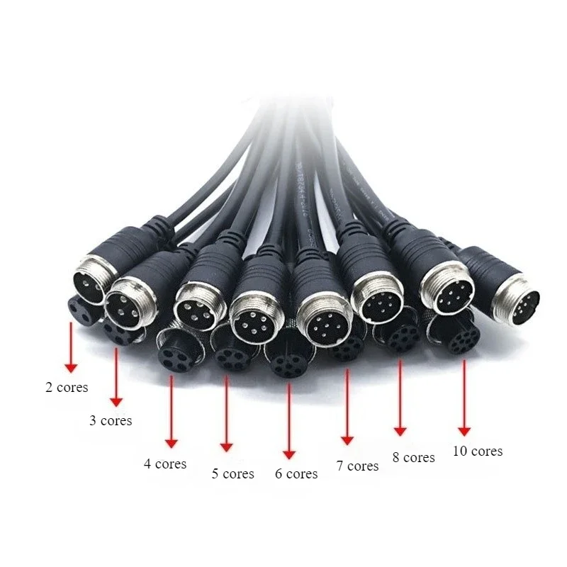 M16 Multi-core Aviation Male and Female Extension Cable GX16 Multi-core Aviation Plug Industrial Equipment Video Cable