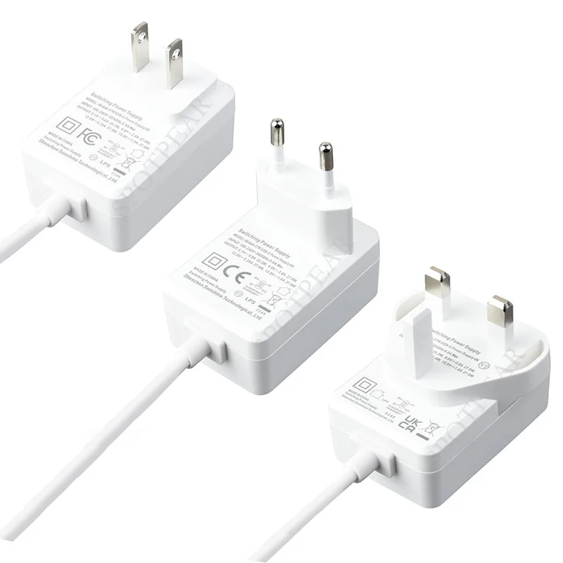 Zasilacz USB Type-C PD 27W 5.1V 5A do Raspberry Pi 5/4B RPI 5, wtyczka EU US UK