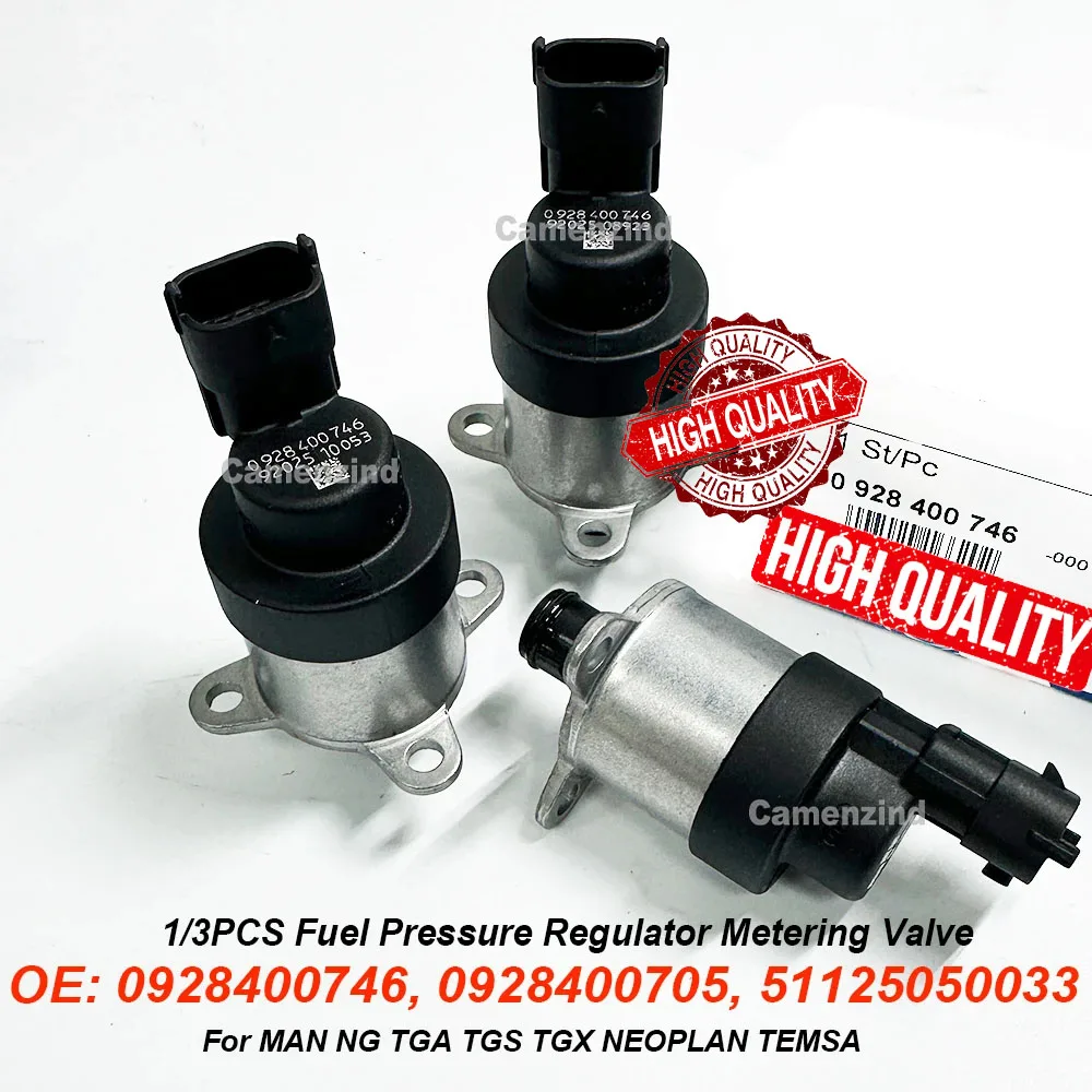 1/3PCS 0928400746 Regulador de Presión de Combustible, Válvula Dosificadora 51125050033 0928400705 para MAN NG TGA TGS TGX NEOPLAN TEMSA LION S CITY