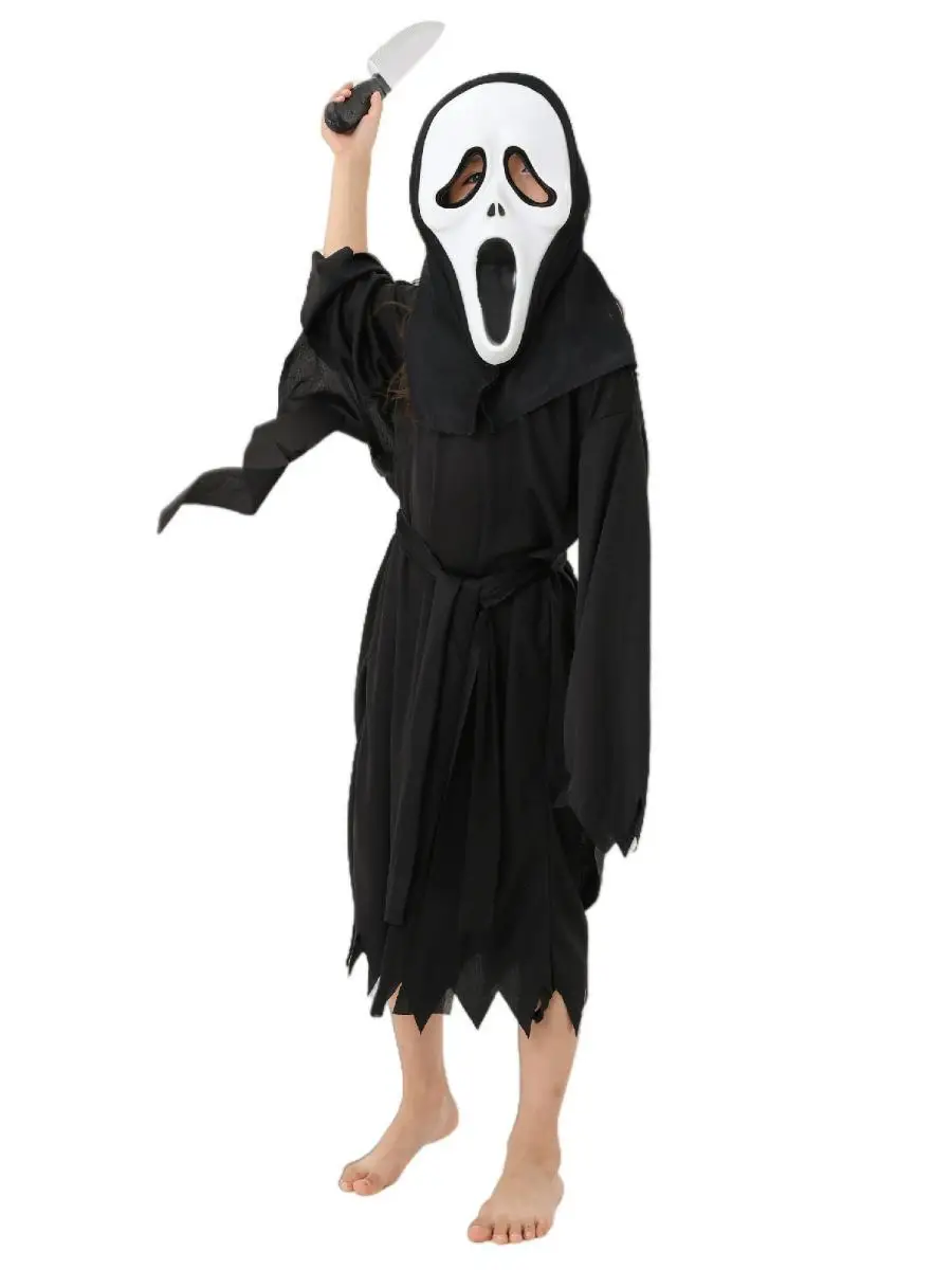 Nieuwe Halloween Kostuum Scr Terror Prestaties Par Dr up Enge Rollenspel Outfit Katoen Traditionele Chinese Podium Cos...