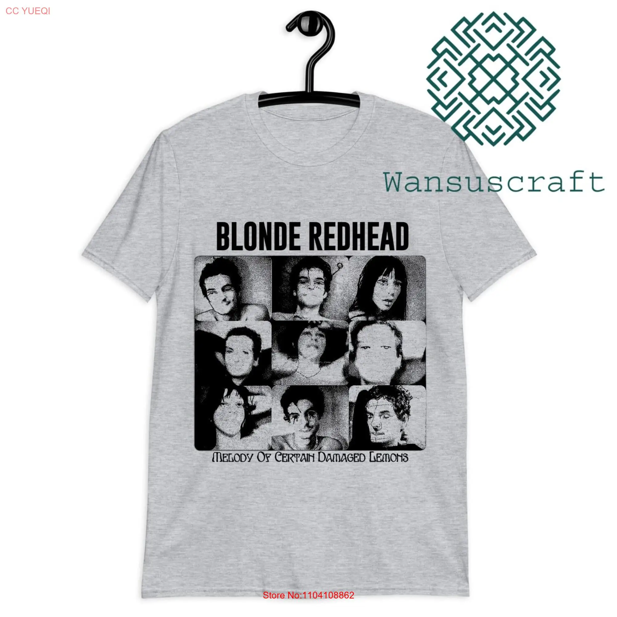 Blonde redhead shirt personalized retro rock band unisex t long or short sleeves