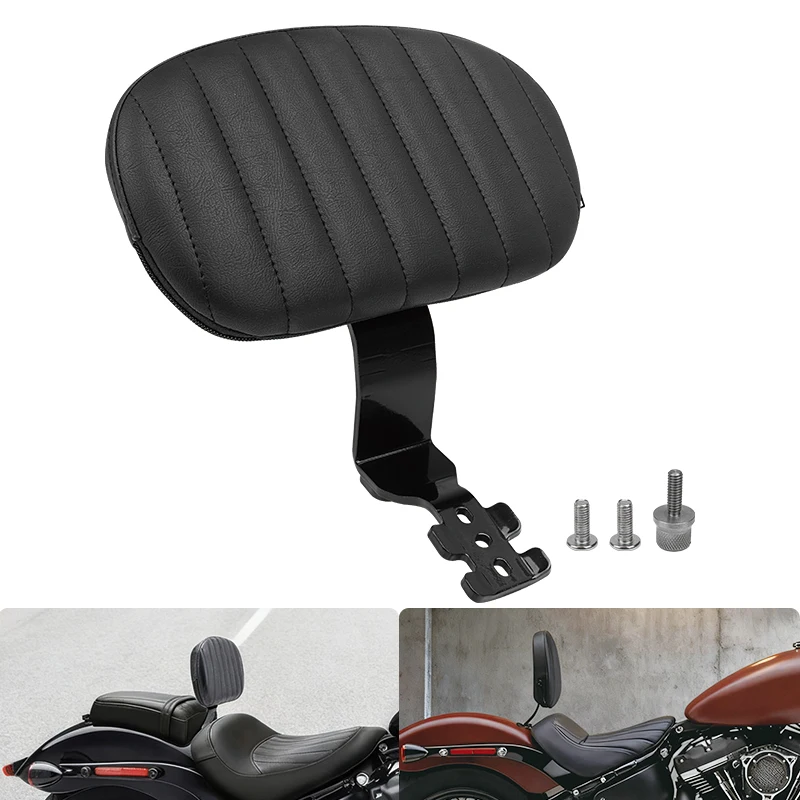 

New Style Driver Backrest Fit For Harley Softail Slim Standard Street Bob 2018-later Motorcycle Front Rider Backrest Pad