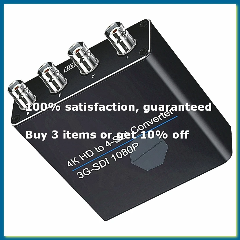 3G -Compatible to SDI Converter Output 4-Channel SDI Input Splitter for HDTV PC DVD HDCP 1.3-WDL