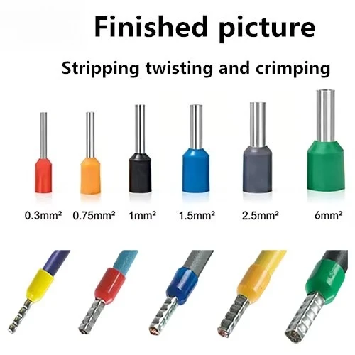 0.3-16mm2 Loose Ferrule Terminal Crimping Machine Semi Automatic Cable Stripping Crimp Machine Wire Terminal Crimping Machine