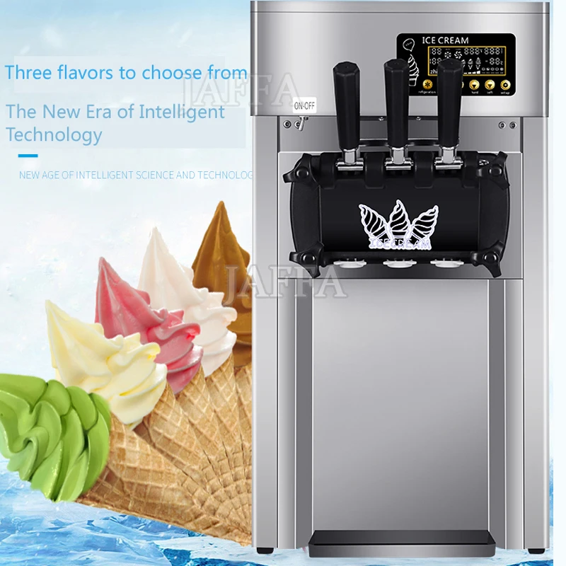 Best Ice Cream Maker Automatic 3 Flavors Soft Serve Ice Cream Making Commercial Ice Cream Machines For Business Icecream Truck