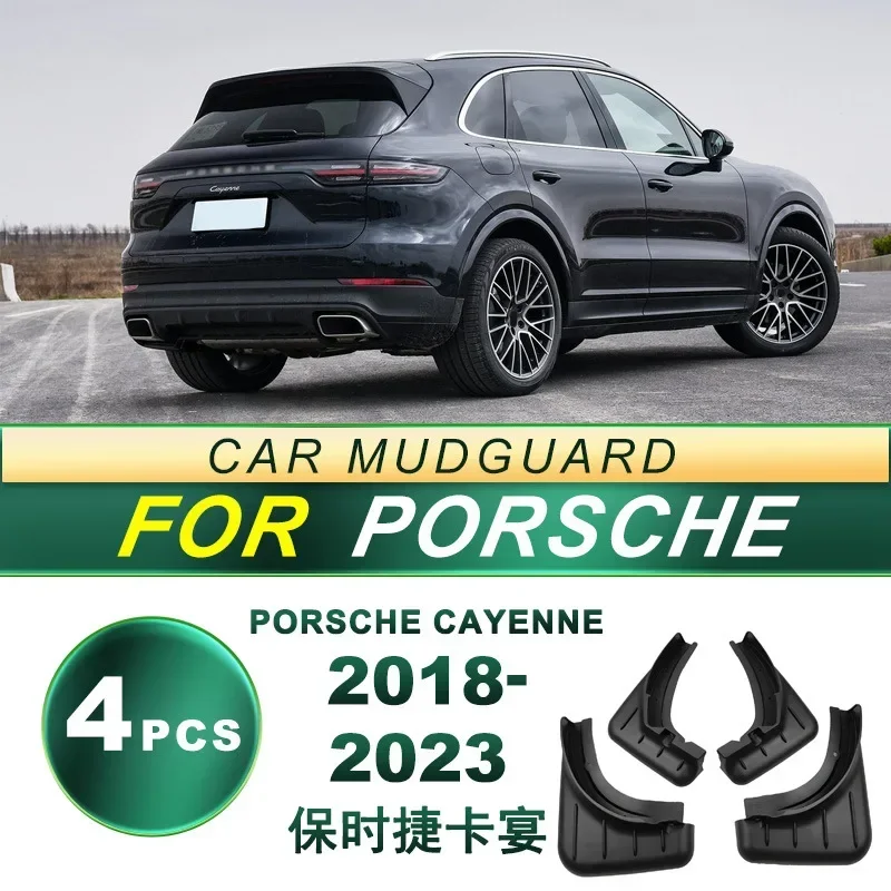 

High Quality ABS Plastics Automobile Fender Mudguards Mud Flaps For Porsche Cayenne PO536 2018 2019 2020 2021 2022 2023