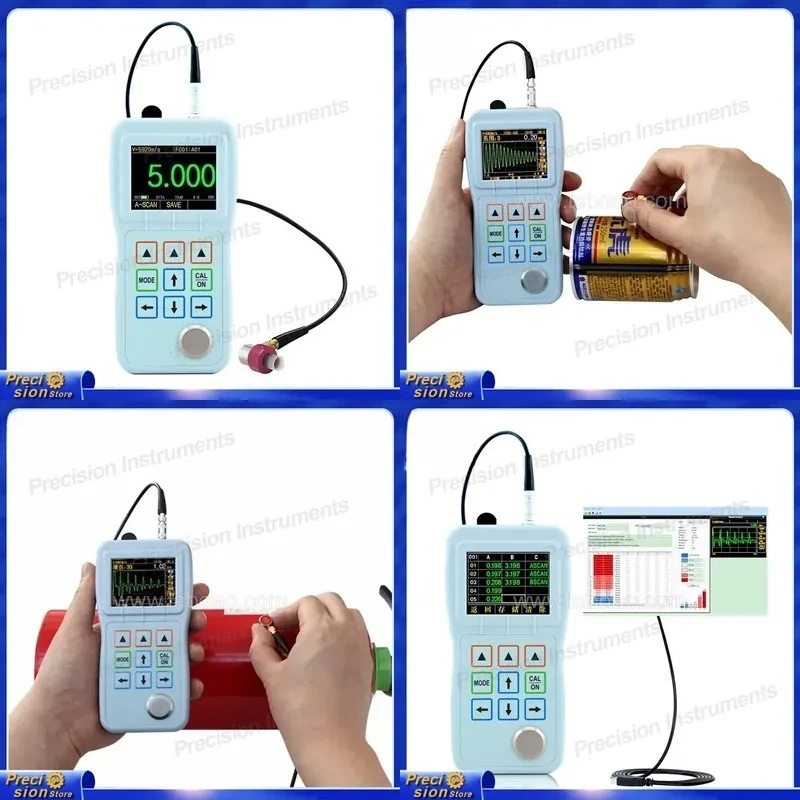 For Car Paint Thickness Gauge Digital Ultrasonic Coating Meter Auto Body Repair Tool Metallic Film Tester Automotive
