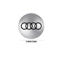 4pcs 56/60/65mm Metal Car Wheel Hub Cap Badge Sticker For Audi Sline A1 A2 A3 A4 A4L P 8V 8L RS RS3 RS4 RS5 RS6 S1 S2 S3 S4 S5