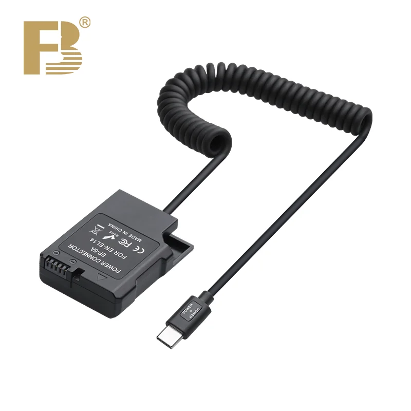 FB EN-EL14 Dummy Battery USB Type-C Power Adapter Kit for Nikon D3100 D3300 D3500 D5100 D5500 D5600 D7100 D7700 P7700 P7800