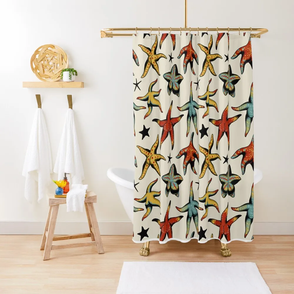 

Starfish booty tattoo flash Shower Curtain Shower For Bathroom Funny Shower Curtain