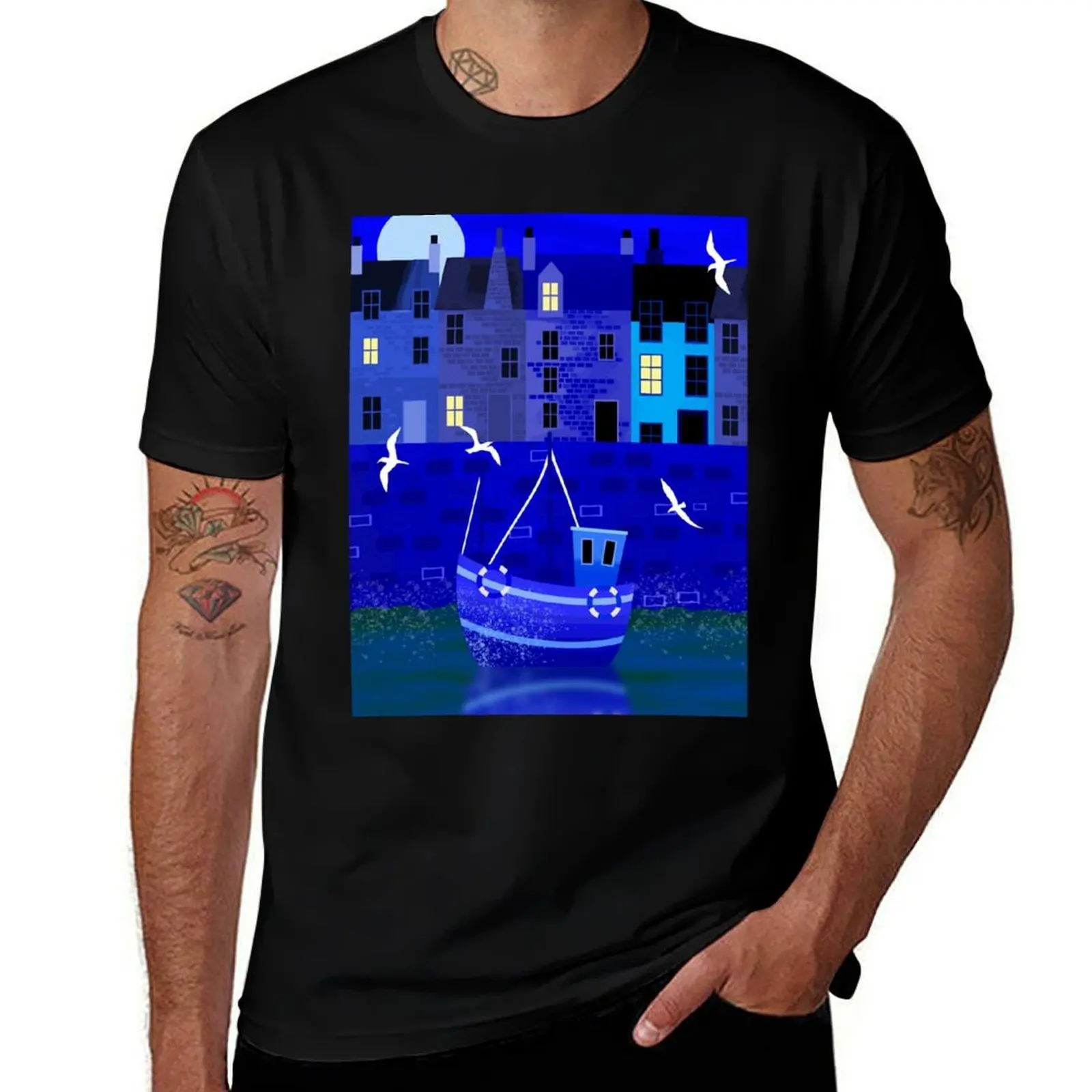 

The Blue Boat T-Shirt t shirt man designer man t shirt designer T-Shirt
