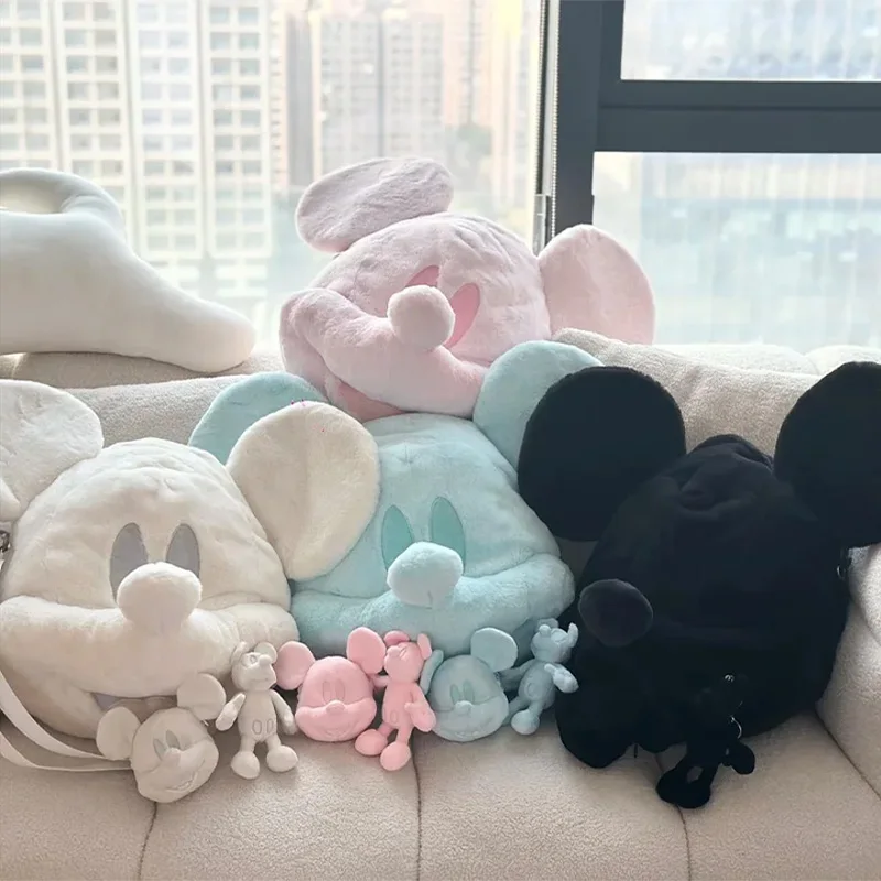 Zaino in peluche Kawaii Topolino Cartoon Borsa da viaggio di grande capacità Periferica Casual Sweet Lolita Pratico regalo per ragazze