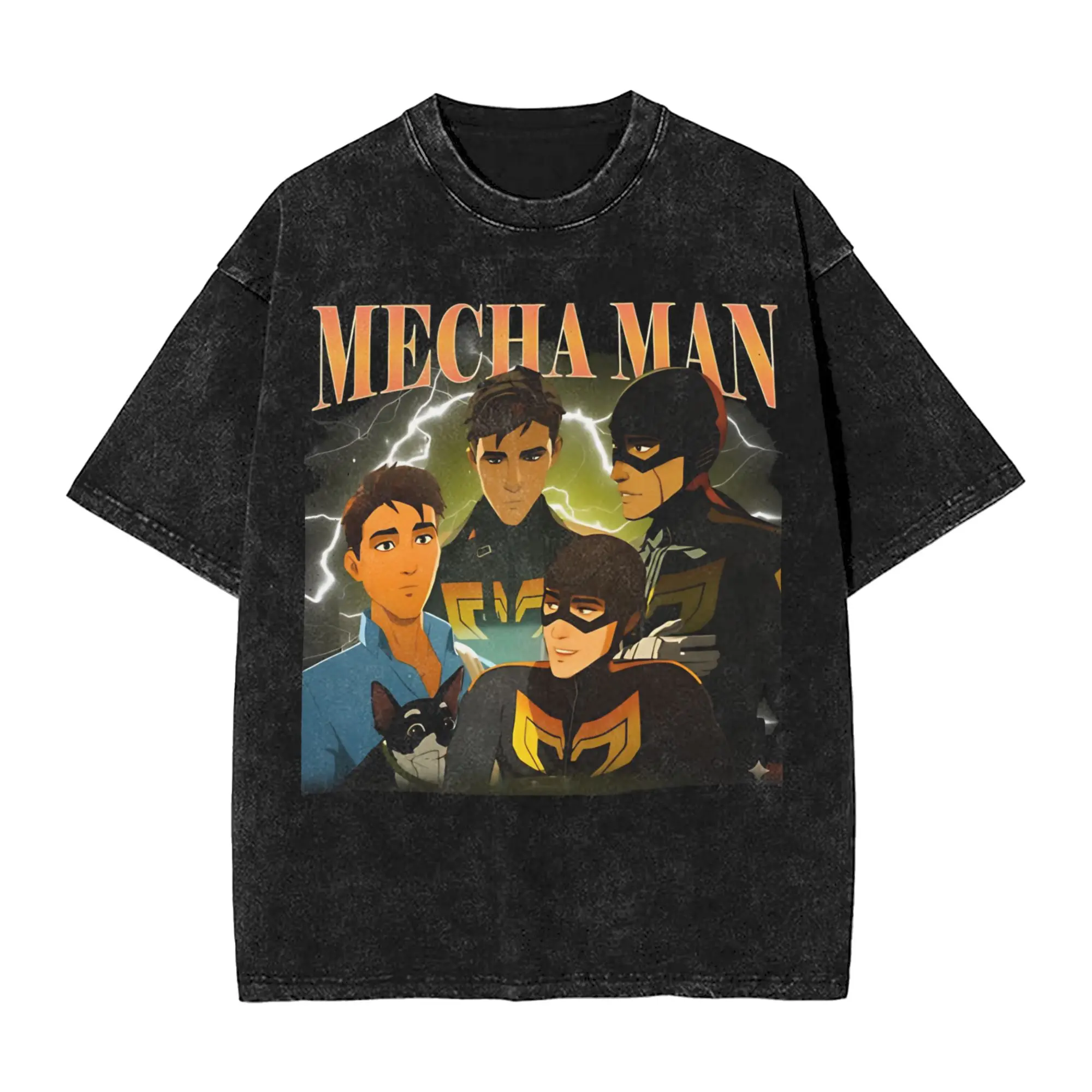 تي شيرت Mecha Men Robert Robertson Dispatch Game للرجال تي شيرت كلاسيكي من القطن الخالص برقبة دائرية وأكمام قصيرة تي شيرت ملابس