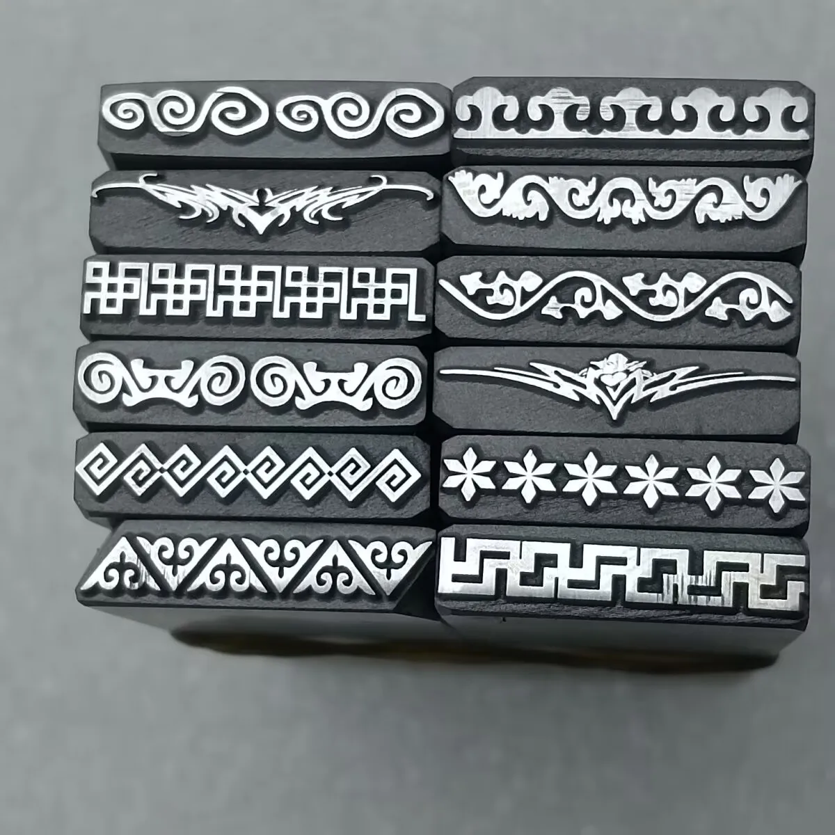 Jewelry Seal Auspicious Pattern Bracelet Engraving Mold Gold and Silver Steel Stamp Gold-Making Tools