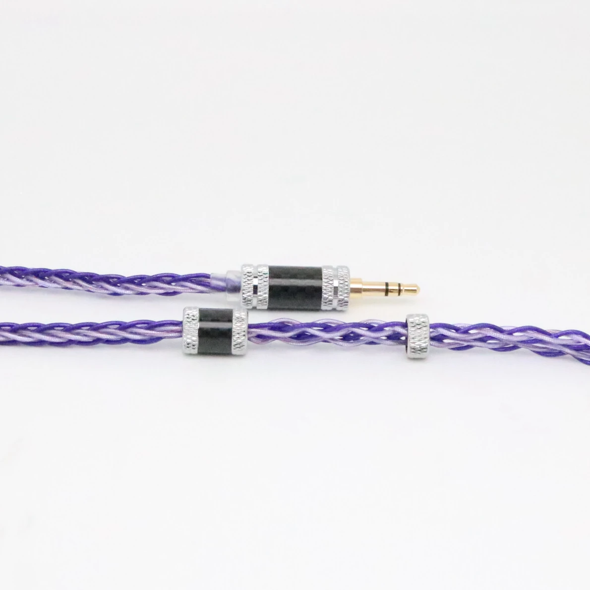 XINHS-Fio de prata para fone de ouvido, cabo de fio roxo, adequado para SENNHEISER, Letsh, Hella, Zero, Kato, Aria, LAN, IEM, 2,5mm, 3,5mm, 4,4mm