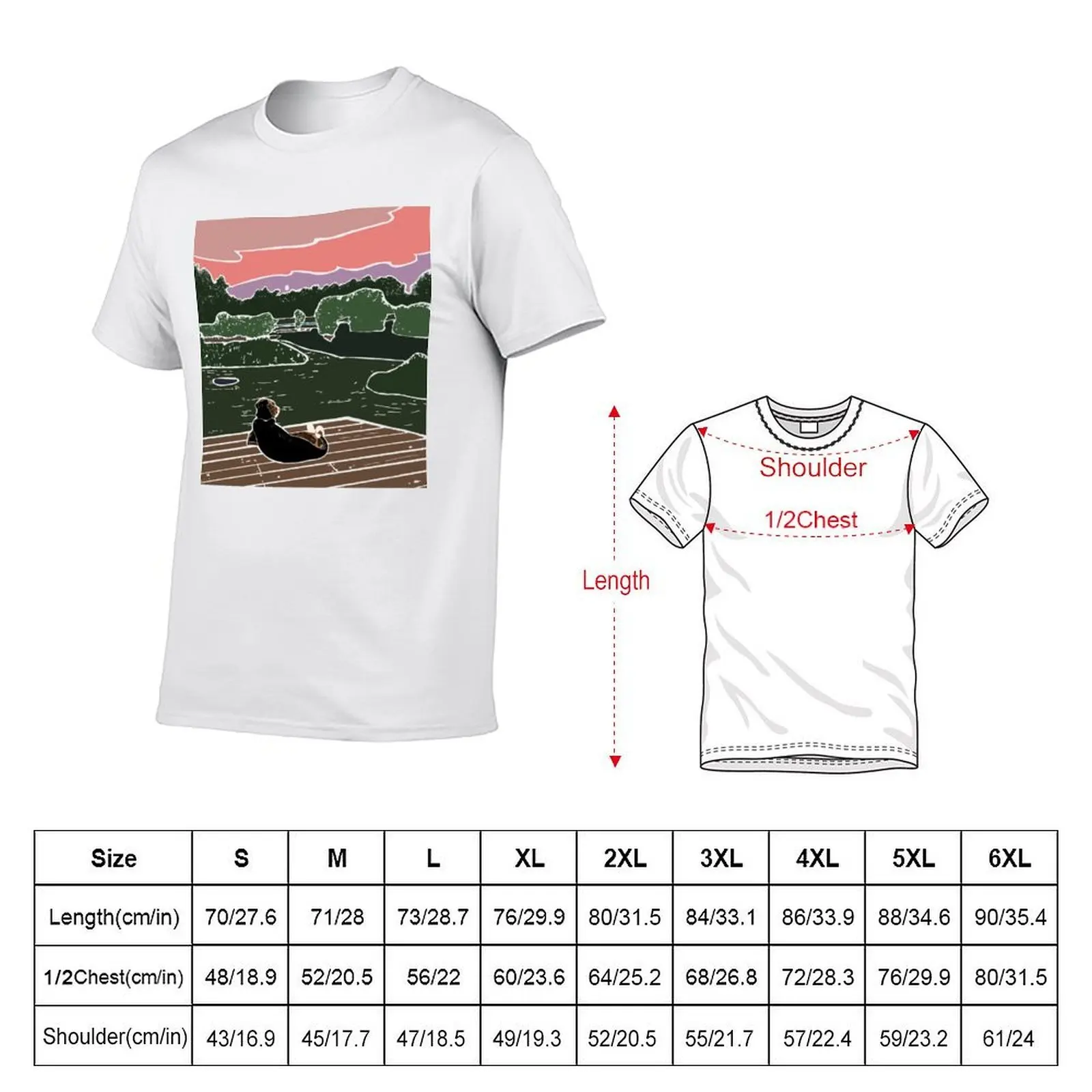 Just a Dog Watching the Sunset T-Shirt vintage graphic tee gifts for boyfriend luxury clothes men