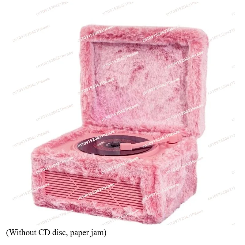 Suitable for M730 retro CD player with audio connection plush pink album CD player,