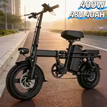 電動アシスト自転車 400W 48V 40Ah ブラック / 400W48V40AH 特別割引