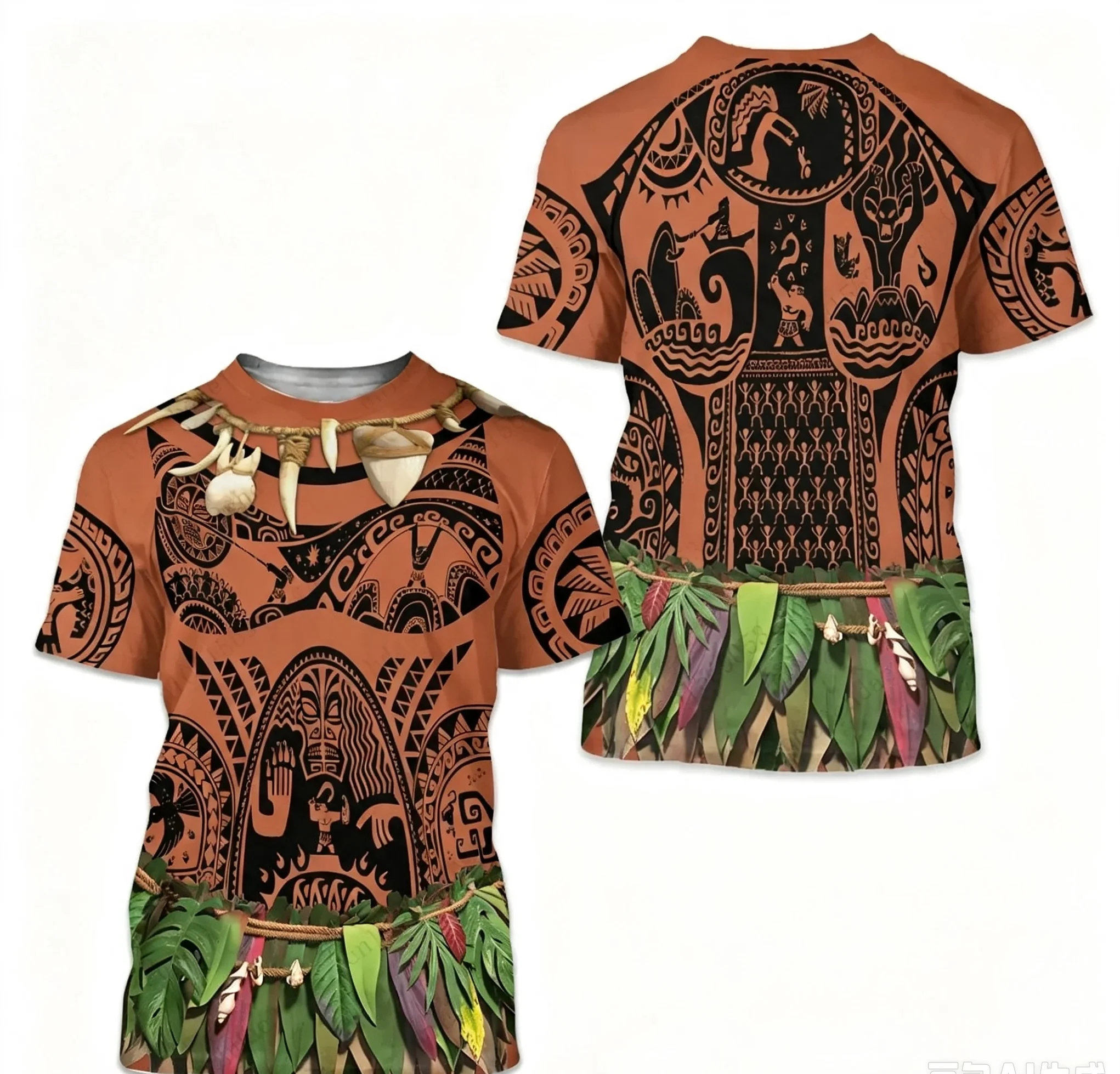 Moana Halloween 3D Print Sports Quick Dry Breathable Men T-shirt Fashion Maui Birthday Party Cosplay Street Short Sleeve Summer