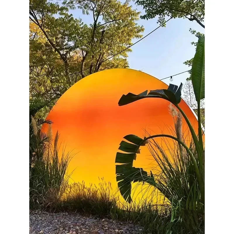 Outdoor Waterproof Net Red Creative Sunset Light Box Moon Atmosphere Coffee Shop Wedding Camping Style Punch-in