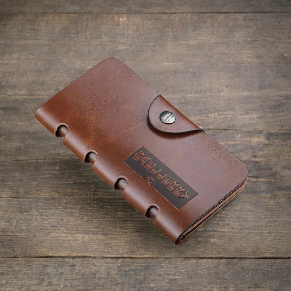 محفظة PU Vintage للرجال، 13 فتحة للبطاقات + 3 نوافذ لبطاقة الهوية، تخزين التذاكر، ناعمة وارتداء - محفظة طويلة مقاومة #6